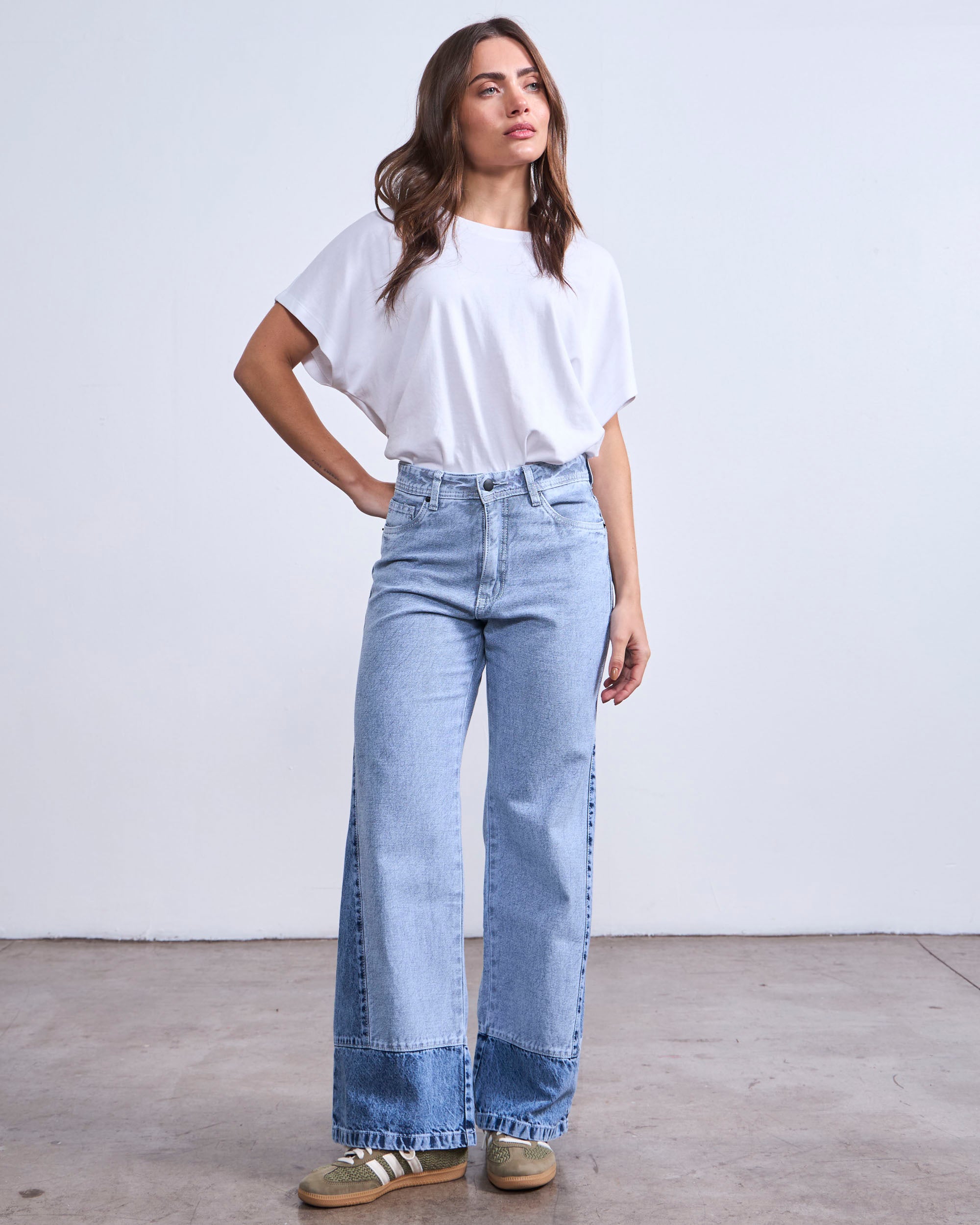 Jeans wide leg CHACAY azul
