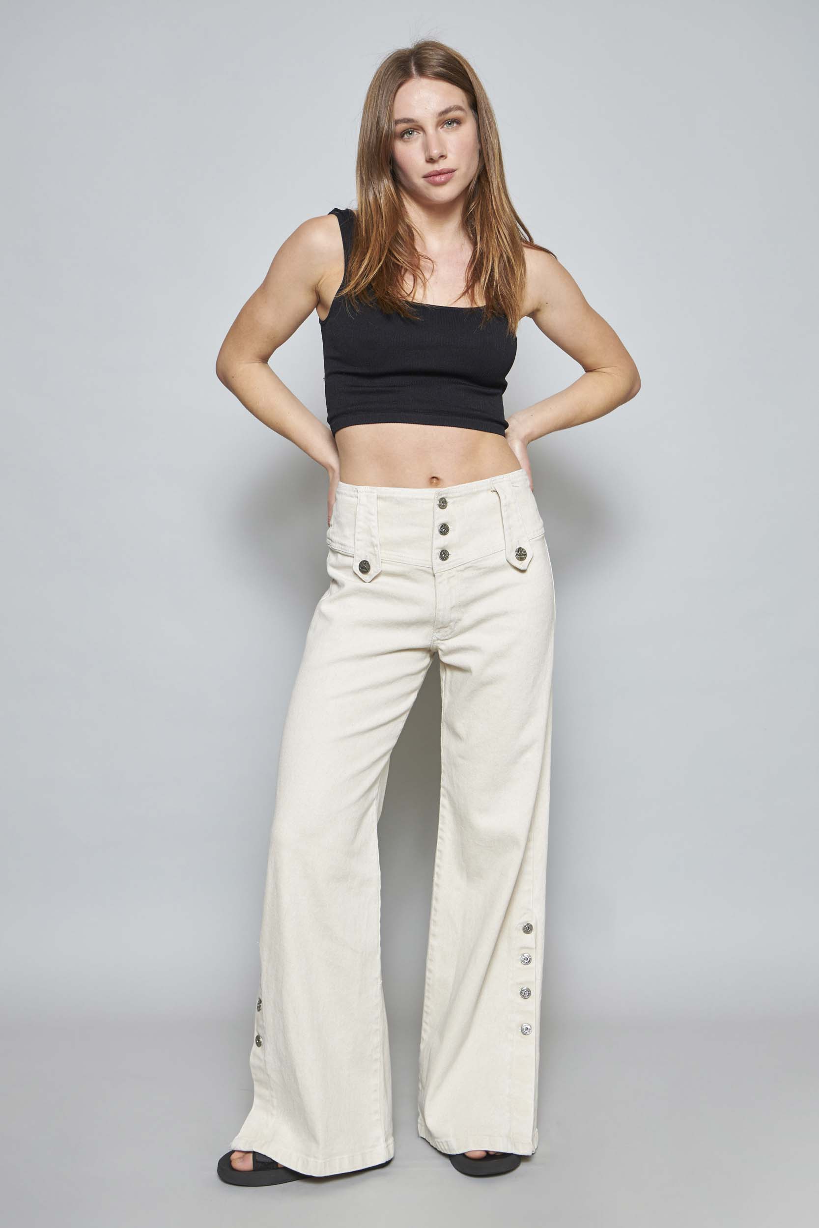 Jeans Wide Leg AYUN crudo