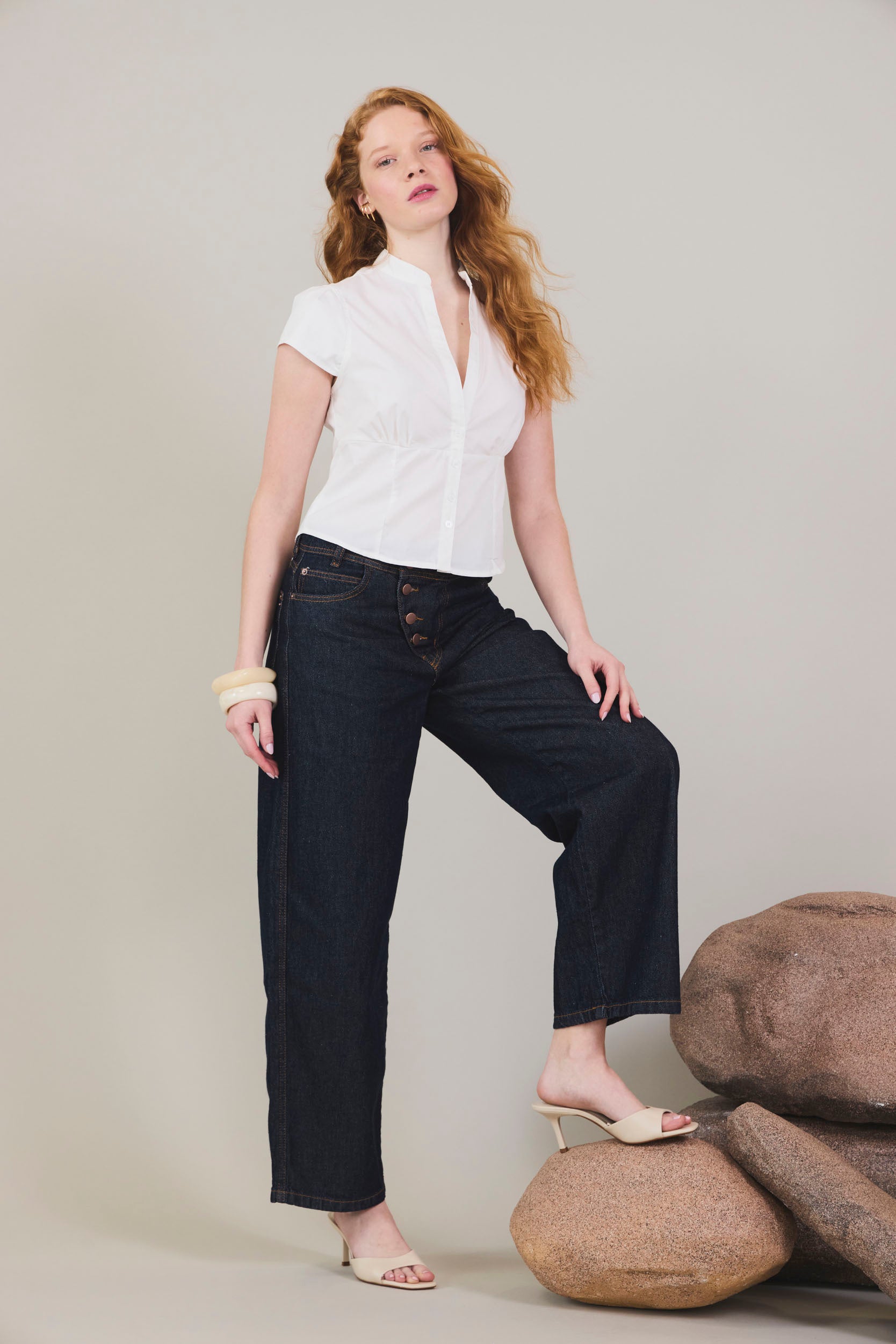 Jean Barrel Vera Azul