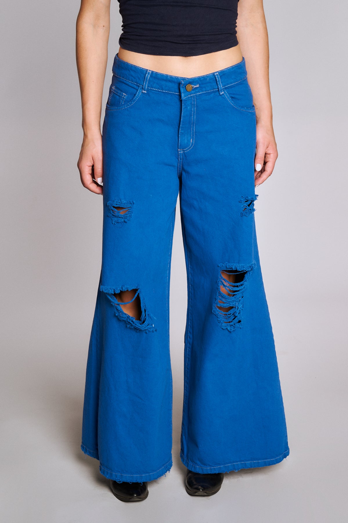Jeans Palazzo Anastasia Teñido Azul